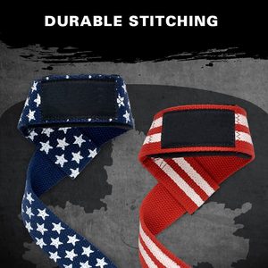 Vente en gros OEM Logo personnalisé Gym Training Haltérophilie Sangles de poignet Figure Heavy Duty Sangles d'haltérophilie - Product Image 5