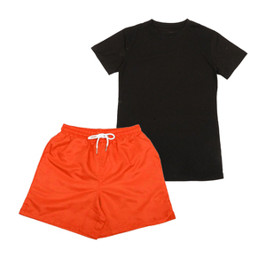 Conjunto Casual de Dos Piezas, Camiseta Bordada Transpirable 100% Algodón, Pantalones Cortos Deportivos, Cómodos para Invierno, Estilo Urbano Deportivo - Product Image 6