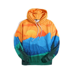 Pull à capuche en coton mélangé de haute qualité pour hommes, personnalisable, style de base, impression personnalisée, service OEM d'hiver disponible - Product Image 1