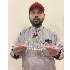 Corona de Gran Matrona de la Orden de la Estrella de Oriente (OES) Masónica, en Oro con Pedrería, Tono Dorado con Acabado Pulido a Mano, Estuche con Pedrería, Alta Calidad - Product Image 3