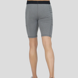 Collants de course à compression avec couche de base pour homme Short de jogging avec logo personnalisé Short de gym à séchage rapide Vente en gros Grande taille - Product Image 5