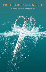 Custom Colors Professional Stainless Steel Cuticle Scissors Extra Sharp Tip Russian Style Beauty <b>Tool</b> - Product Image 2