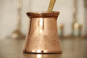 Cafetera Turca de Cobre Macizo con Mango, Vajilla, Taza de Café, Decoración de Mesa para el Hogar, Cocina, Restaurante, Hotel, Fiesta - Product Image 2