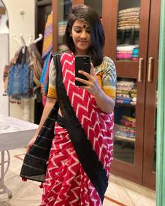 Magnifique sari en lin avec impression numérique, fabricant et fournisseur de mode féminine en Inde au prix le plus bas - Product Image 3