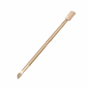 Poussoir à cuticules double extrémité en acier inoxydable pour ongles - Product Image 1