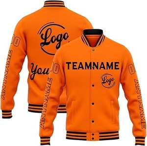 Chaqueta Universitaria Personalizada para Hombre con Logotipo Personalizado, Chaqueta Universitaria con Letras para Hombre, Chaqueta Universitaria de Béisbol Informal con Parches para Adultos - Product Image 5