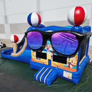 Castillo Inflable con Tobogán para <span class=keywords><strong>Playa</strong></span>, en Oferta, Equipo de <span class=keywords><strong>Alquiler</strong></span> para Fiestas, Hupfburg para Fiestas Infantiles - Product Image 3