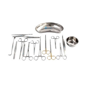 Juego de instrumentos de Cirugía General Juego de instrumentos básicos menores Instrumentos quirúrgicos de acero inoxidable de grado alemán de alta calidad - Product Image 2