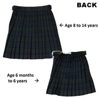 Kilt écossais plissé unisexe de haute qualité, confortable, pour hommes et femmes, à taille ajustable, motif tartan, personnalisable, vente en gros