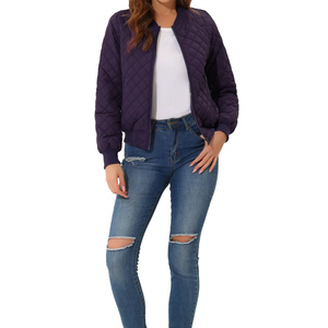Solid Color Full Zipper Closure Women Bomber <b>Jacket</b> Premium Quality <b>Light</b> <b>Weight</b> Bomber <b>Jacket</b> for Women - Product Image 3
