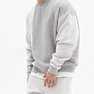 Sweat-shirt d'hiver en polaire pour hommes, col en O, manches longues, couleurs et tailles personnalisables, service OEM, nouveau design d'impression, vente en gros - Product Image 2