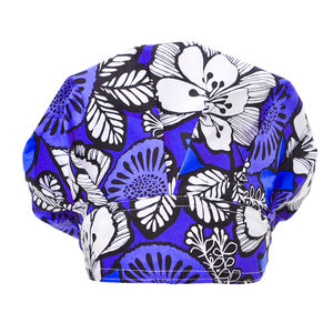 Bonnet de travail en coton respirant avec motif botanique moderne pour le personnel médical recherchant un confort accru - Product Image 6