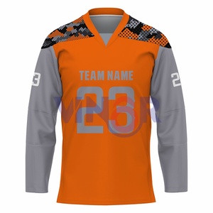 Maillot de hockey sur glace personnalisé avec impression par sublimation, logo, joueurs professionnels, maille en polyester, vente en gros de vêtements de hockey sur glace - Product Image 2