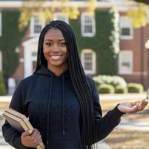 Robe sweat-shirt brodée d'hiver avec lettres Sigma Gamma Rho en chenille, manches longues, pull à capuche, vêtements de la vie grecque - Product Image 6