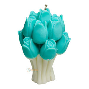 Bouquet de tulipes fait à la main bougie d'aromathérapie pour les festivals décor à la maison barres de graduation votive pour les mariages de Noël Pâques - Product Image 3
