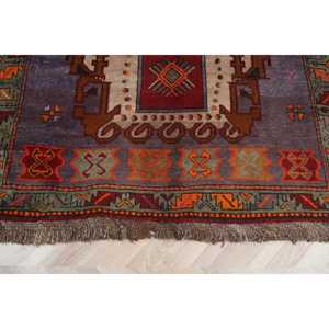 พรมวิ่งสไตล์ตุรกี ขนาด 5x13.3 ฟุต สีแดงส้มไล่เฉด ทำจากขนสัตว์ - Product Image 2