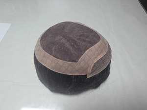 Meilleure vente Perruque de cheveux Remy Mono Front Lace pour hommes Transparent HD Lace Toupee Taz Hair Bangladesh Perruques de cheveux humains de haute qualité - Product Image 3