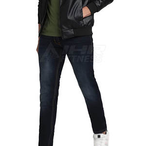 บริการ OEM กางเกงยีนส์ของผู้ชายกางเกงเอวกลางเอวผ้าใบน้ำหนักเบาดีไซน์ล่าสุดสวมใส่สบายสไตล์ลำลอง - Product Image 6