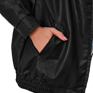 Veste en cuir pour femme confortable et coupe-vent, fabriquée avec du cuir de vachette de qualité supérieure, matière douce et confortable. - Product Image 2