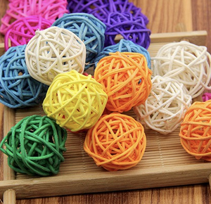 Bola de mimbre de Vietnam ecológica, esfera hecha a mano para luces colgantes de jardín, decoración de arco de boda y estilo de eventos - Product Image 1