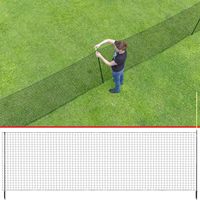 Mini clôture de baseball et de softball portable avec équipement d'entraînement et de limites de terrain de sport de match
