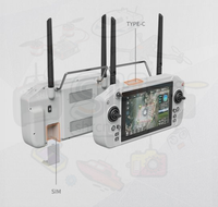Skydroid G20 Écran HD 7 pouces Bande double 2,4G/5,8G Transmission d'image longue portée 30KM Télécommande 16 canaux pour drones voitures robots