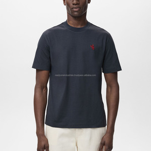 Comprar camiseta profesional para hombre Fabricante Imprimir peso pesado 240 GSM camiseta 300 GSM algodón personalizado peso pesado camiseta hombres - Product Image 3