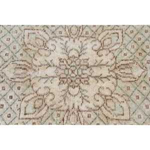 Rug, 6.8x10.1 ft Turkish Rug, <b>Brown</b> Animal Print Rug <b>Wool</b> - Product Image 5