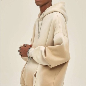 Streetwear vintage délavé à l'acide avec logo personnalisé, survêtement en polaire XXS surdimensionné, ensemble pull à capuche décontracté, en coton lourd et confortable - Product Image 3