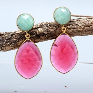 Deslumbrante Collar de Turmalina Natural Clásica Hecha a Mano para Mujer, Chapado en Oro, Plata de Ley 925 Maciza, Certificado, para Bodas y Fiestas - Product Image 2