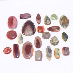 Cabochon de jaspe impérial naturel de forme et de taille mélangées Pierres précieuses de quartz en vrac pour la fabrication de bijoux - Product Image 6