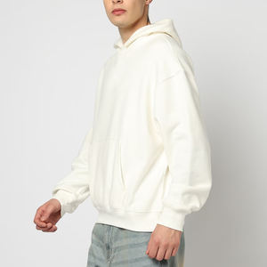 Pull-over personnalisé en éponge française pour hommes, sweat à capuche hiver lourd 100% coton biologique 450gsm imprimé numérique logo écologique - Product Image 5