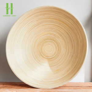 สินค้าขายดี ของตกแต่งบ้านสุดหรู ชามผลไม้ไม้ไผ่ งานแฮนด์เมด ตะกร้าผลไม้สำหรับวางบนเคาน์เตอร์ครัว ผลิตในเวียดนาม - Product Image 5