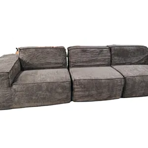 Özel yapılmış İtalyan sıkıştırma mühürlü vakum paketi kanepe oturma odası mobilya Modern ev kumaş köşe kesit kanepe
