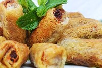 Rouleaux de printemps congelés Ben Tre Vietnam, pratiques et rapides, en papier de riz frais, frits, croustillants, sans saveur, pour enfants et adultes, en sachet