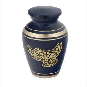 Urne funéraire de Biarritz en métal en laiton de vente chaude avec urne funéraire de forme florale ronde à vendre - Product Image 1