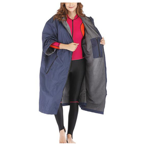 Custom Waterproof Long Sleeve Changing Robe Drying Robe Kids <b>Surfing</b> Poncho <b>Coat</b> Waterproof Windproof Changing Robe with Pocket - Product Image 1