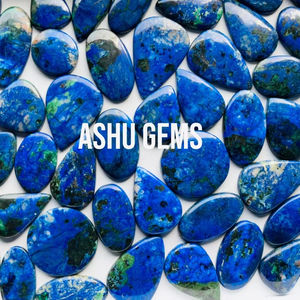 พลอยอะซูไรต์ธรรมชาติทรงหลวมคุณภาพสูงสำหรับทำเครื่องประดับระดับห้าดาว - Product Image 1