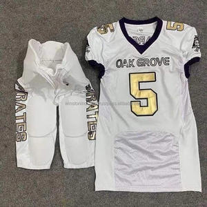 Wholesale Unique Quality Customized American Football Uniform Sublimation Quick Dry Top New Style American Football Uniform - Product Image 1