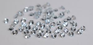 Aguamarina Natural de 2mm redonda facetada-Aguamarina suelta Calidad AAA - Product Image 5