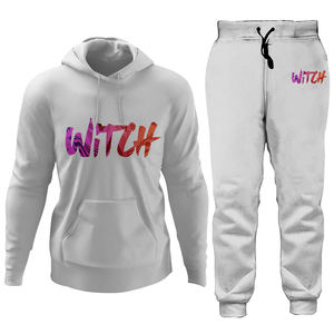 Chándal Premium de Peso Medio con Capucha y Estampado, Chaqueta con Cremallera Completa y Pantalones Deportivos, Diseñado para Entrenamiento a Largo Plazo y Uso Diario - Product Image 3