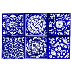 กระเบื้องเซรามิคติดผนังขนาด4x4นิ้วชุด6ชิ้นสำหรับตกแต่งบ้านกระเบื้องที่มีน้ำหนักเบา - Product Image 1