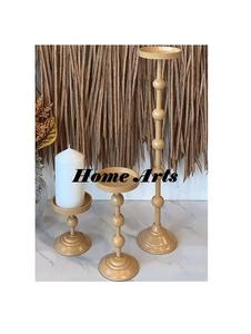 Lot de 2 bougeoirs de tailles différentes Bougeoirs chauffe-plat en fer de couleur différente de qualité exclusive au prix le plus bas - Product Image 2