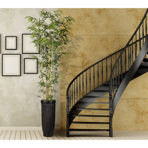 Árbol de bambú artificial Vietnam 93 en maceta, artesanías de bambú duraderas para decoración de interiores - Product Image 3