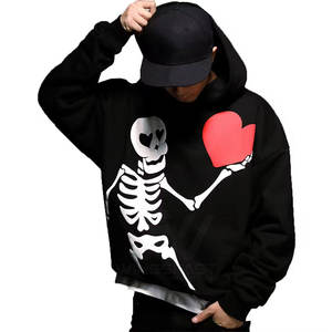 Durable Basics Ligero de alta calidad Puff Print Hoodies a prueba de viento Pakistan Made Puff Print Hoodies - Product Image 3