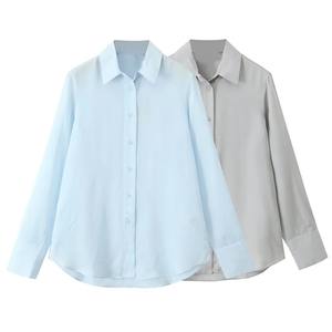 เสื้อโค้ทแขนยาวสำหรับผู้หญิง, เสื้อลำลองกระดุมแถวเดียวสำหรับฤดูใบไม้ร่วง - Product Image 1