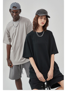 Nuevo diseño de alta calidad unisex hombro caído personalizado casual hombres/mujeres ropa personalizada camisetas - Product Image 2