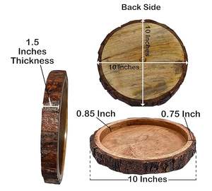 Nouvelle arrivée Plateau de service en bois durable pour les plats lourds conçu pour un usage quotidien et facile à nettoyer - Product Image 2