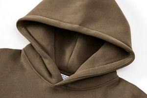 Sweat-shirt à capuche épais et chaud pour homme, taille plus, hiver, pull-over surdimensionné, sweat-shirt à capuche uni, polaire 100% polyester, séchage rapide - Product Image 4