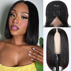 Venta al por mayor Raw Virgen recto pelucas de cabello humano para las mujeres negras 200% densidad Hd peluca frontal de encaje completo extensiones de cabello - Product Image 1